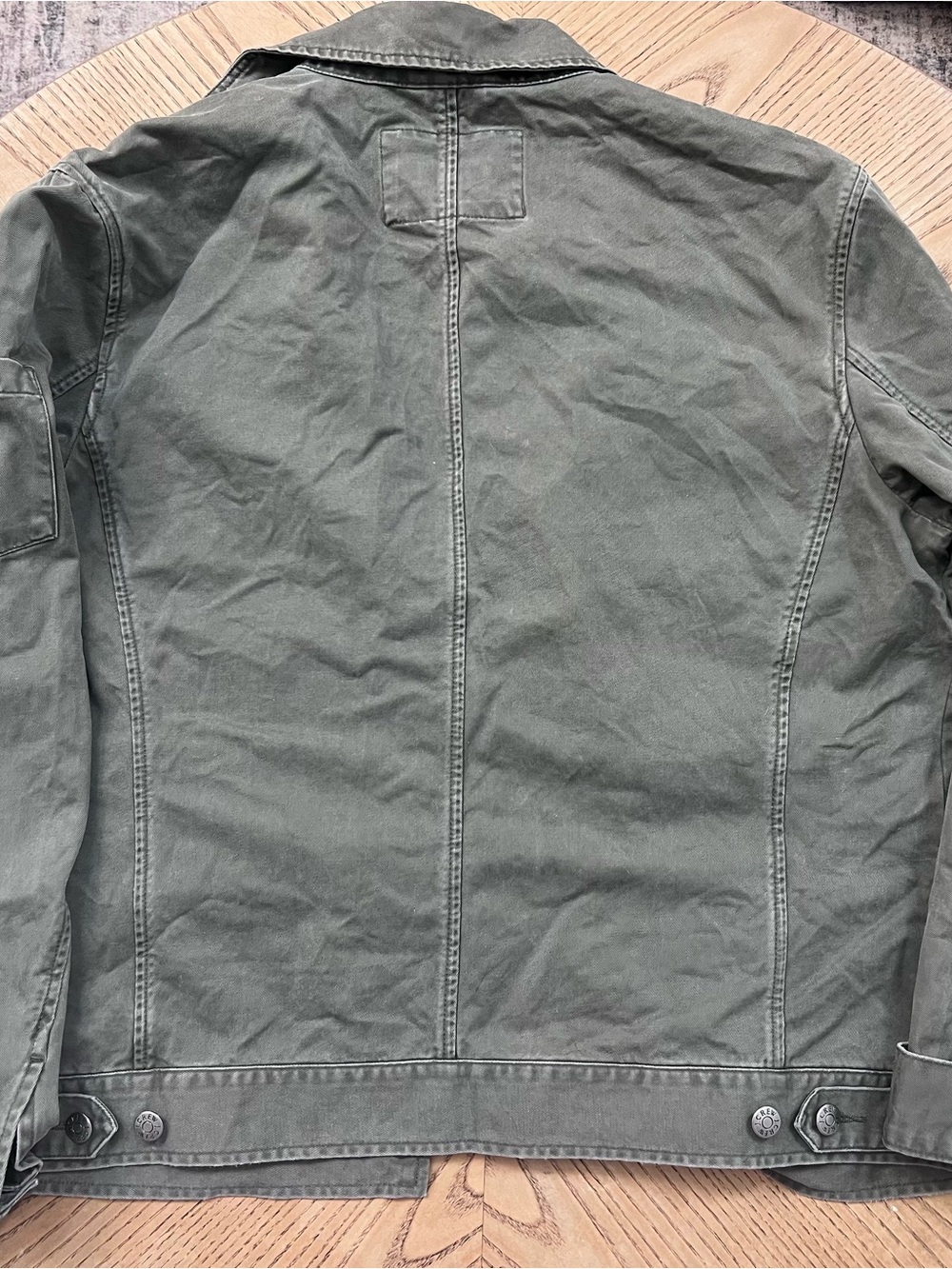 J. Crew Olive Green Cotton Shirt Jacket - Picture 5 of 6